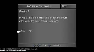 FINAL FANTASY VIII Remastered - Seed Writing Test Answers 1-10