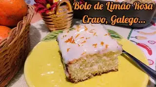 BOLO DE LIMÃO ROSA (CRAVO, GALEGO...) | FUI NA COZINHA