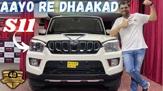 2022 Mahindra Scorpio S11 Top Model Features,Interior & Exterior Explained in Hindi|Price17.60Lakhs