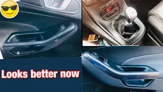 Vinyl Wrapping Fiesta St Interior in Carbon Fiber!! Simple and Cheap
