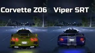 Chevrolet Corvette Z06 vs Dodge Viper SRT-10 - Need for Speed Carbon (Drag Race)