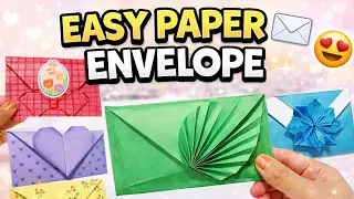 6 Easy Paper Envelope Ideas ✉️ | Handmade Envelope DIY | Paper Craft for Beginners