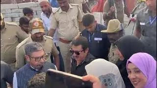 Visited and inspected the evacuation site at Kogilu Layout of Yelahanka Constituency 
