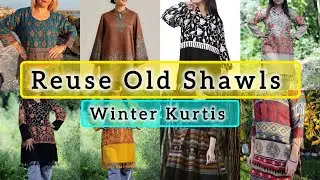 ❤️👌Transform Old Shawls into Beautiful Kurtis / woolen Kurtis #woolenkurtis