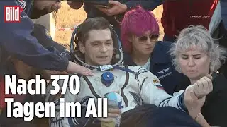 ISS Astronauten sind zur&uuml;ck: Kosmonauten m&uuml;ssen wieder laufen lernen