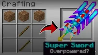 MINECRAFT, BUT THERE ARE CRAFTABLE SUPER OP TOOLS!! 