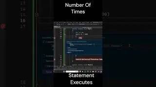 How to Count No Of Times Statement Executed Automatically | C# | Visual Studio 2022 #shorts