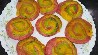 रेनबो पूड़ी बच्चे बिना भुख के बार बार मांग कर खायेंगे | कलरफुल पुड़ी | #rainbowpudi#recipe #cooking 