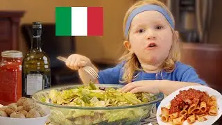 Трёхлетний ребёнок наслаждается итальянским пиршеством! 🇮🇹 — Romeo Dines