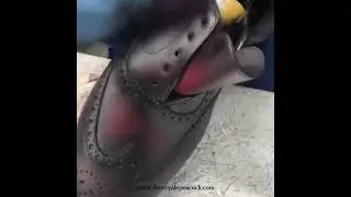 The Royale Peacock Handmade Patina Leather Oxford Shoes for Men | Made to Order | Made in India