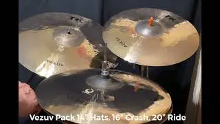 TRC Vezuv by Constantine Cymbals Cymbal Pack 14&rdquo; Hats, 16&rdquo; Crash, 20&rdquo; Ride