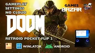 DOOM 2016 ANDROID Settings Winlator v10.1Retroid pocket flip 2 #winlator #doom2016 #gaming