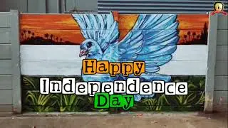 Graffiti Wall Art Independence day Celebrations 2025