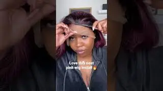 Love this neat pink wig install🔥 #wiginstall #pinkwig #wigfactory #hairfactory #beautifulqueen