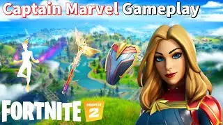 Captain Marvel Gameplay | Fortnite - No Commentary