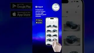 The best car background editing app for dealers: Cropy AI!