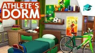 ATHLETE DORM ROOM // Sims 4 Speed Build (DISCOVER UNIVERSITY)