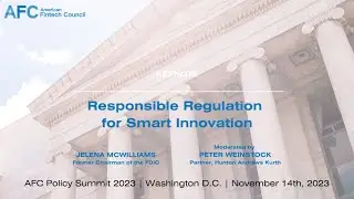 Keynote &mdash; Responsible Regulation for Smart Innovation | Fintech Policy Summit 2023