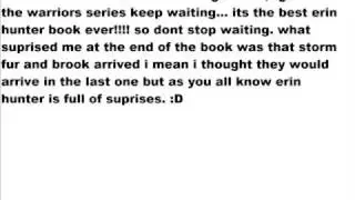 warrior cats news and info