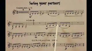 Swing Your Partners piano accompaniment at rehearsal speed