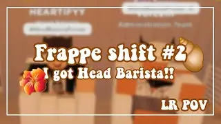 Frappe Shift #1 | Head Barista POV 🌸
