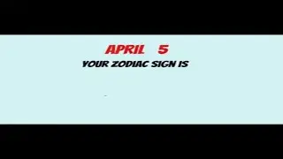 April 5 #birthday #personality #zodiac #astrology