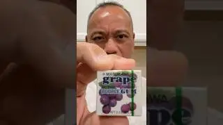 👂 ASMR MARUKAWA BUBBLE GUM CANDY FROM JAPAN GRAPE FLAVOR AND EATING SOUNDS 👂 #asmr #shorts
