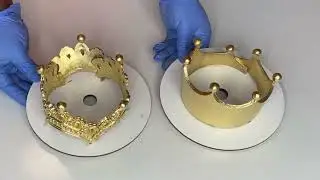 GOLDEN FONDANT CROWN TUTORIAL