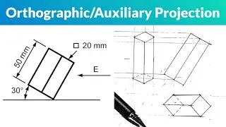 Orthographic projection in | Technical Drawing | Engineering Drawing 