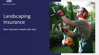 Landscaping insurance