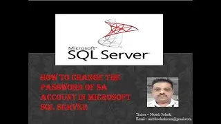 HOW TO CHANGE THE PASSWORD OF SA ACCOUNT IN MS SQL SERVER # IN HINDI # IN HINDI