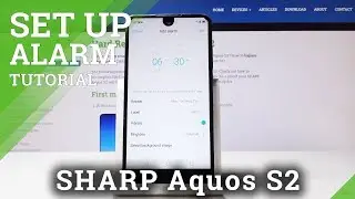 Alert Set Up in SHARP Aquos S2 - How to Set Up Alarm