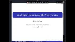 Dixit-Stiglitz Preference and CES Utility Function