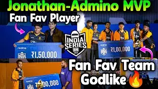 Finals MVP + Fan Fav Player - Jonathan🐐🔥 Overall MVP - Admino🥵 Fan Fav Team - GodLike💛