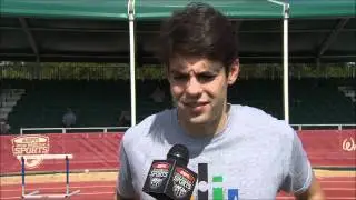 Real Madrid's Kaka Plays With Mickey Mouse and meets Olympic Hopefuls
