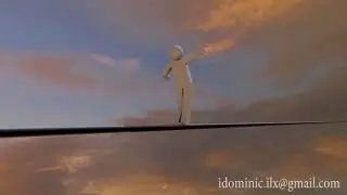 Simple Stickman Animation - 3d model and animation in Autodesk Maya