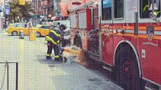 New Fire Truck 1st time  Operation in karachi