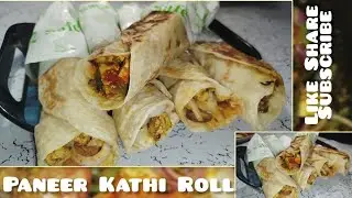 Street Style Tasty Paneer Kaathi Roll recipe | पनीर काठी रोल बनाने का आसान तरीका‌ | #trending #food 