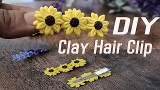 DIY Handmade Polymer Clay Hair Clips Making