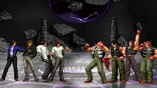 [KOF Mugen] Kyo Kusanagi Team vs Ralf Jones Team