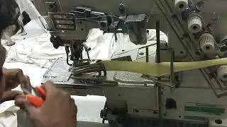 neck folding stitching t  shirt -folder attachment cylinder bed