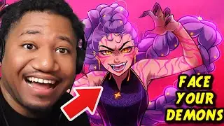 RUMI VILLAIN SONG - Face Your Demons | KPop Demon Hunters Animation |【By MilkyyMelodies】REACTION