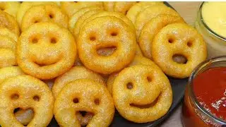 कुरकुरे आलू स्माइल फटाफट बनाये II Potato smile 😊 homemade Recipe  