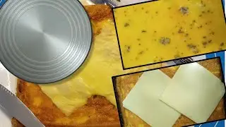 FoodChannel.info | Heat Conduction Plate | Omelette With Cheese & Dried Basil Leaves | Subscribe/CC