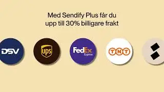 Med Sendify Plus f&aring;r du upp till 30 % billigare frakt