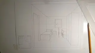 Disegnare una stanza in prospettiva centrale  - Gli arredi