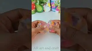 short#Satisfying Crystal Slime Art ✨ | Colorful Resin Ball #shorts