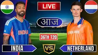 Live NED Vs IND T20 WC Match Today | IND vs NED 36th World Cup T20 Last 5 Overs