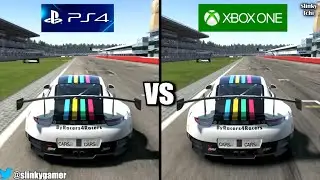 Project Cars Gameplay - PS4 vs Xbox One - Ruf GT3 @ Hockenheim (Graphics comparison)