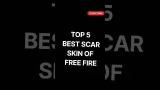 Top 5 Best Scar Skin Of Free Fire #shorts